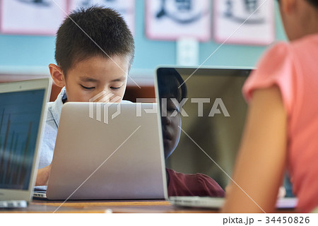 小学校 授業 パソコン 小学校 授業 パソコン 34450826