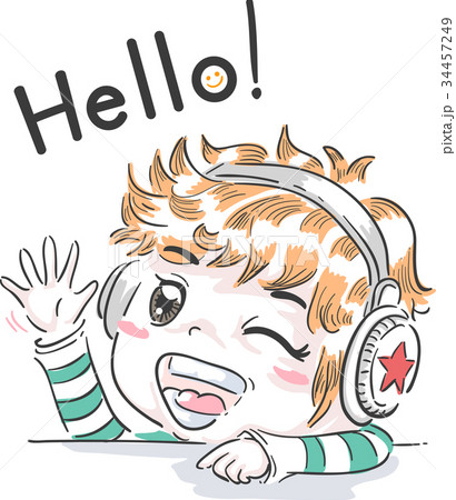 Kid Boy Headphones Wave Kid Boy Headphones Wave 34457249