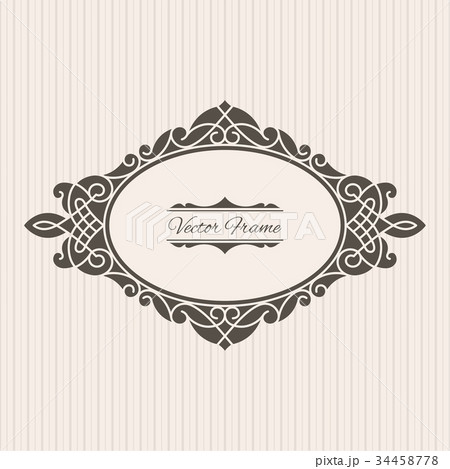 Decorative retro frame 34458778