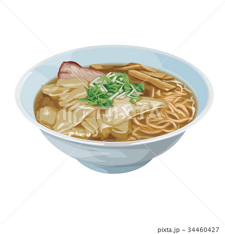 ワンタンメンのイラスト素材