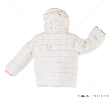 White winter jacket. White winter jacket. 34464961