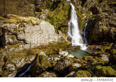 Waterfall near Briksdal glacier, Norway 34466938