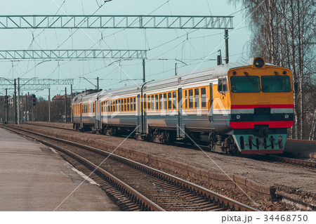 Yellow diesel train Yellow diesel train 34468750