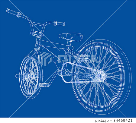 Bicycle bmx. Vector Bicycle bmx. Vector 34469421
