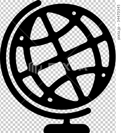 地球儀　地図　マップ　アイコン 34470345