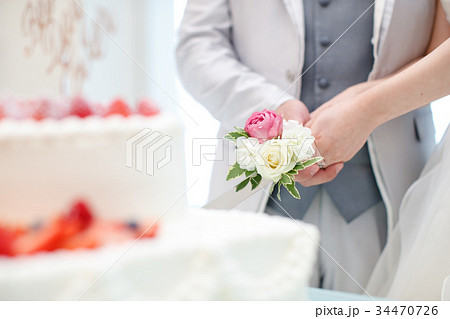 結婚式 ケーキ入刀イメージ 02 34470726