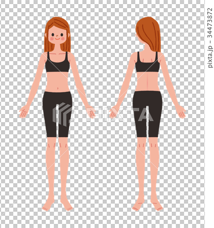 Woman body illustration diet 34473872