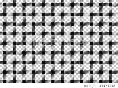 シェパード・チェック黒色 34474148