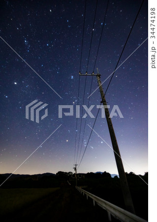 冬の星座へ続く道 冬の星座へ続く道 34474198