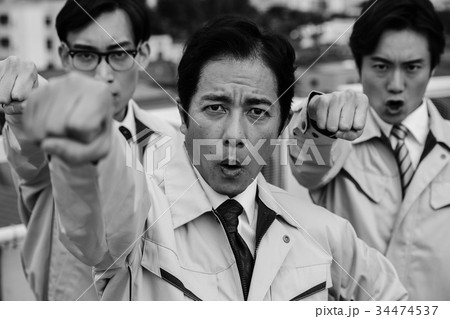 昭和のサラリーマン　朝礼 34474537