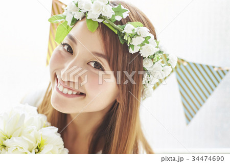 ウェディング　女性 34474690