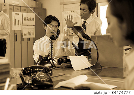 昭和のサラリーマン　仕事風景 34474777