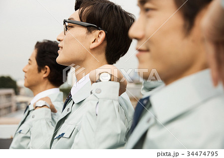 昭和のサラリーマン　朝礼 34474795