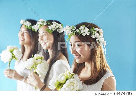 ウェディング　女性 34474798