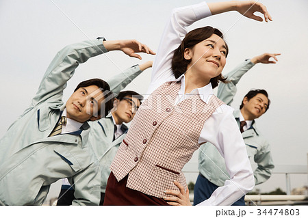 昭和のサラリーマン　朝礼 34474803