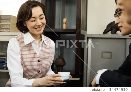 昭和のOL 仕事風景 昭和のOL 仕事風景 34474930