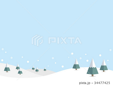 冬の背景 雪景色のイラスト素材