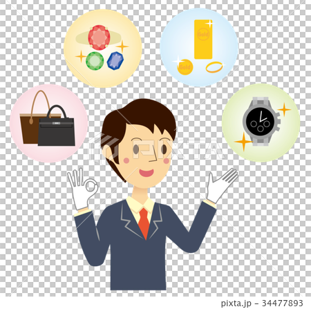 評估品牌商品的商人 34477893