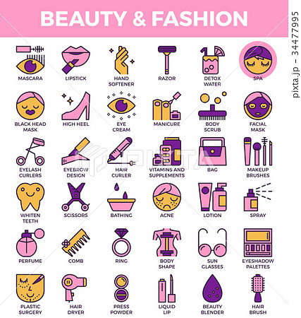 Beauty and fashion Icons Beauty and fashion Icons 34477995