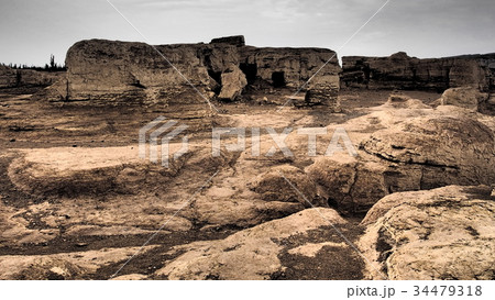 新疆ウィグル自治区トルファン・交河故城 / Jiaohe Ruins, Turpan, China 新疆ウィグル自治区トルファン・交河故城 / Jiaohe Ruins, Turpan, China 34479318
