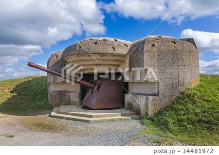 Old cannon at Longues-Sur-Mer - Normandy France 34481972