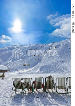 Mountains ski resort Kaprun Austria Mountains ski resort Kaprun Austria 34483973