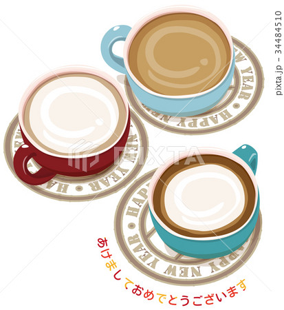 マグカップとコースター マグカップとコースター 34484510
