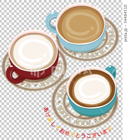 マグカップとコースター マグカップとコースター 34484510