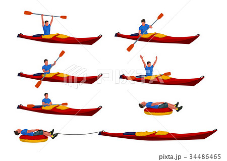 man in kayak set 02 34486465