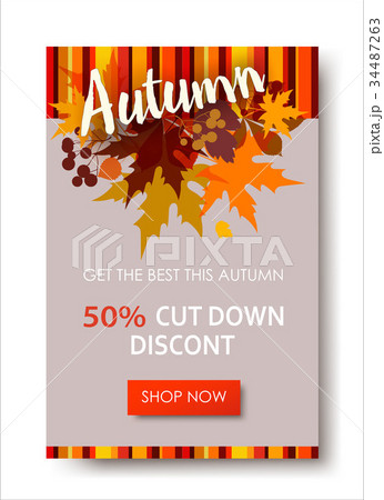 Autumn sale text banners for September shopping 34487263