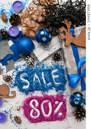 Sales on Christmas and New Year holidays 34487468