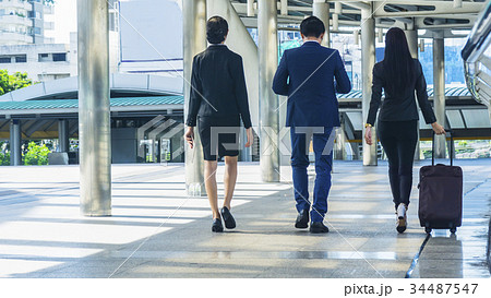 The back position of business people of man The back position of business people of man 34487547