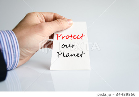 Protect our planet Text Concept Protect our planet Text Concept 34489866