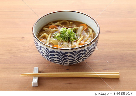 カレーうどんとお箸 34489917