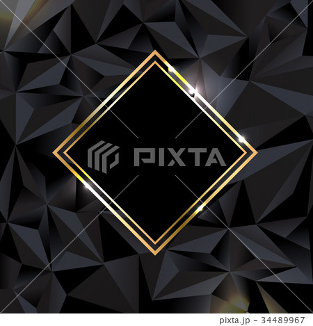 Black Background With Golden Banner Black Background With Golden Banner 34489967