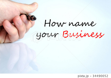 How name your business Text Concept 34490052