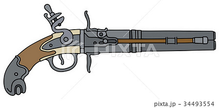 Vintage percussion handgun 34493554