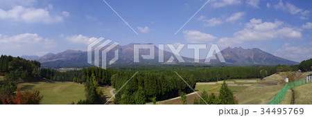 阿蘇山　高森町からの雄大な眺め 34495769