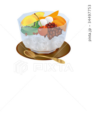 今日のスイーツあんみつ 34497753