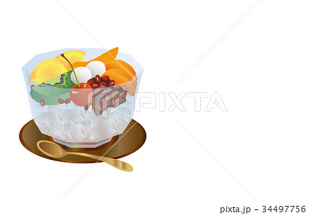 今日のスイーツあんみつ 34497756