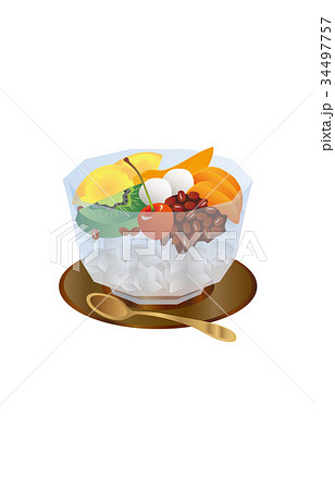 今日のスイーツあんみつ 34497757