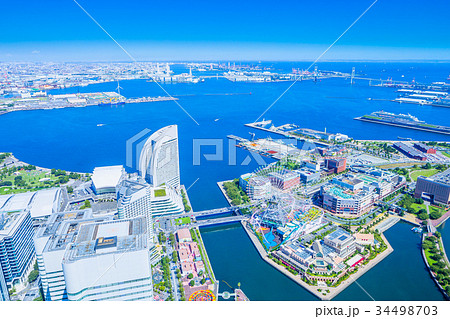 神奈川　横浜みなとみらいの風景 34498703