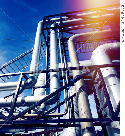 Industrial zone, Steel pipelines and equipment 34499622