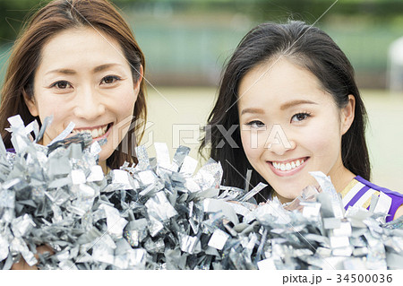 チアリーダー　笑顔 34500036