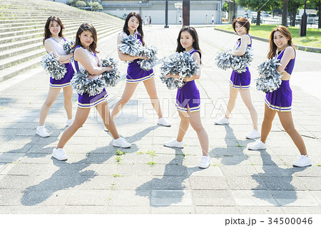 チアリーディング　ポーズ　ポートレート 34500046