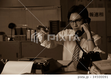 昭和のサラリーマン　仕事風景 34500091