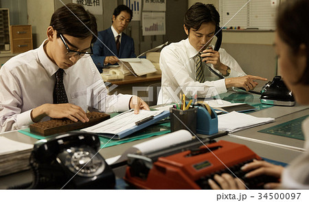昭和のサラリーマン　仕事風景 34500097