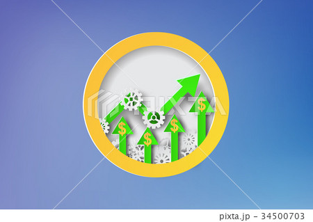 Paper art of strategy with design business Paper art of strategy with design business 34500703