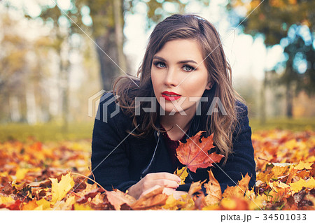 Christmas Woman in Santa Hat. Fashion Model Christmas Woman in Santa Hat. Fashion Model 34501033