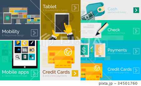 Flat modern banners 34501760